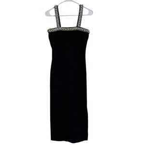 danielle midi dress Danielle Midi Dress in Black with Neutral Print – St Frock